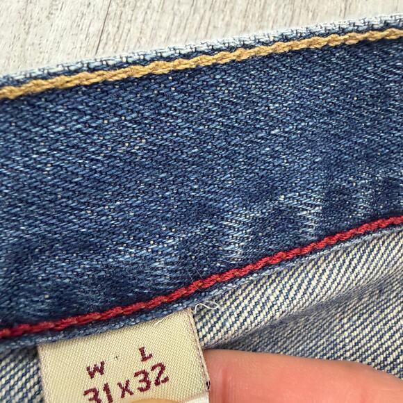 Vintage Abercrombie & Fitch Flare Jeans Women's 31x32 (Fits 31x28) Blue Faded - Picture 4 of 13